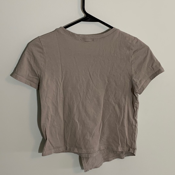 Pitaya Taupe Asymmetrical Tee - Picture 3 of 7